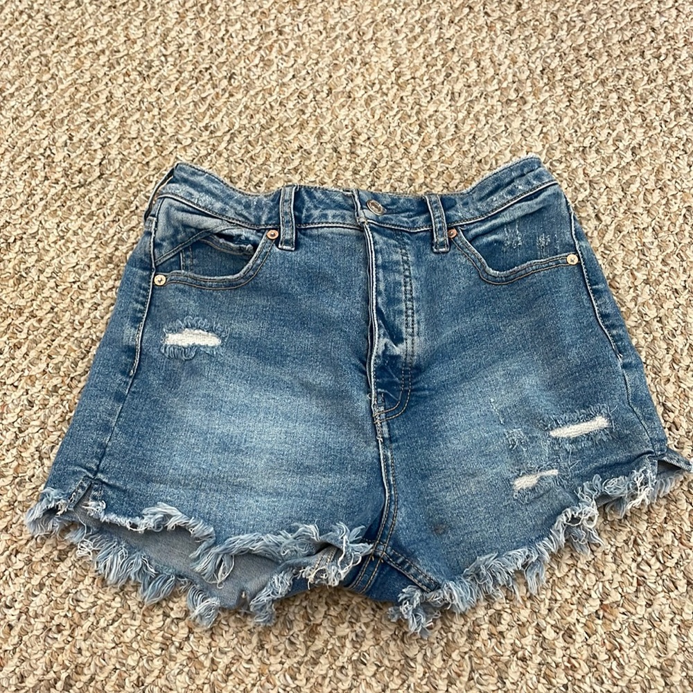 Free People Super High Rise Curvy Jean Shorts